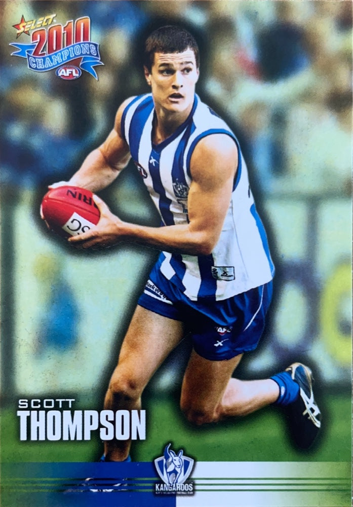Scott Thompson #119 North Melbourne Kangaroos | 2010 Select AFL Champions (front)