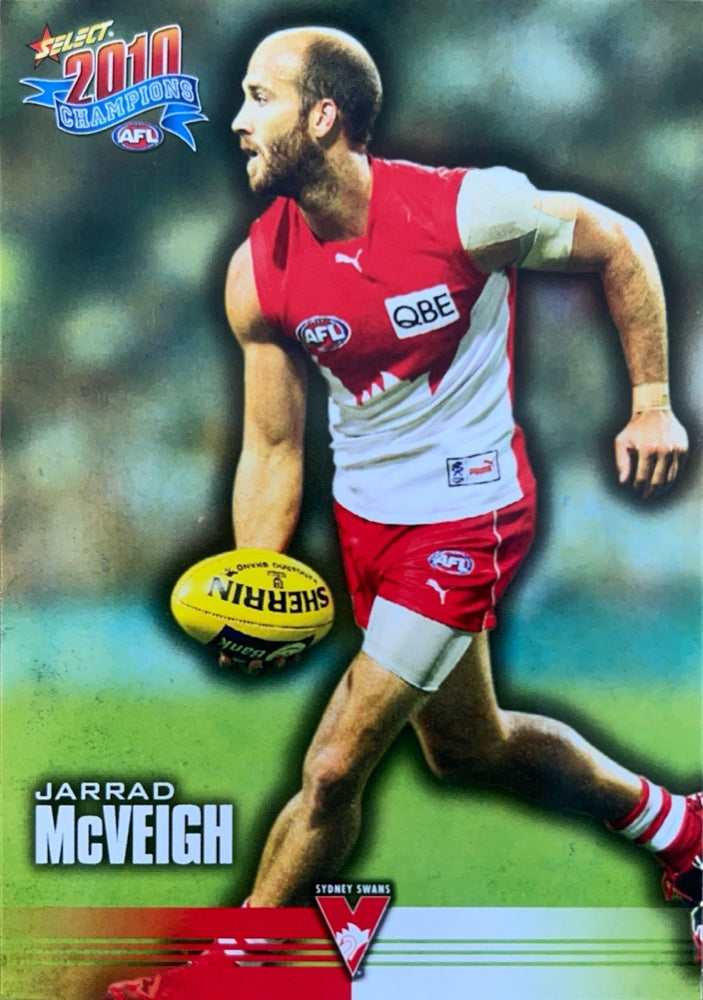 Jarrad McVeigh #163 Sydney Swans | 2010 Select AFL Champions (front)