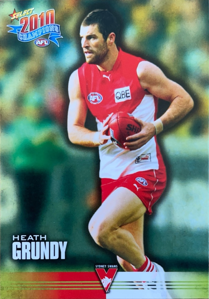 Heath Grundy #171 Sydney Swans | 2010 Select AFL Champions (front)